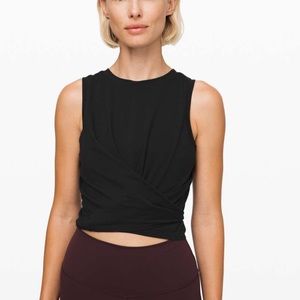 Lululemon Time To Restore Tank Black Size 6